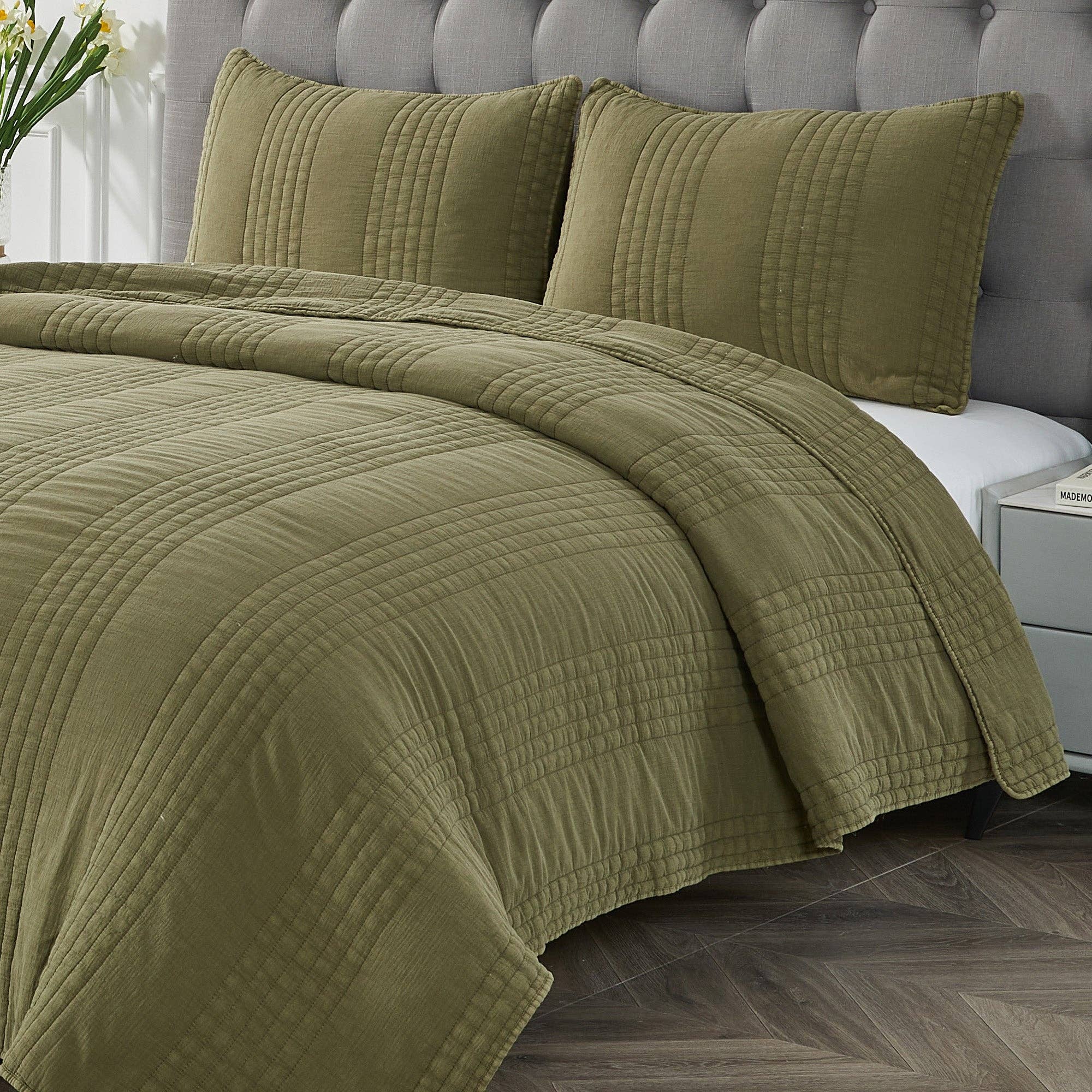 Mélange Home - Wholesale Quilt - Stonewashed Cotton Quilt Set28