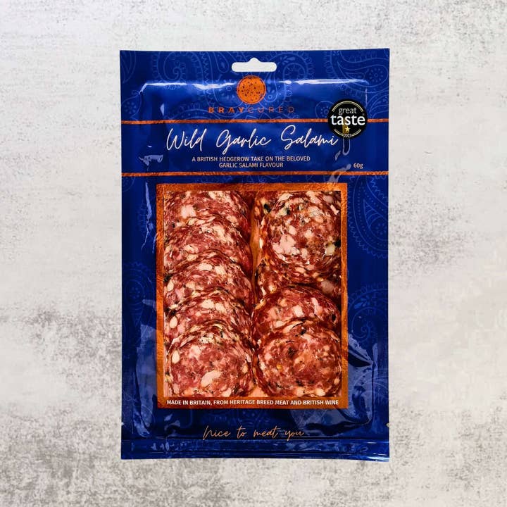 Wild Garlic Salami - Award-Winning British Charcuterie for wholesale by Bray Cured