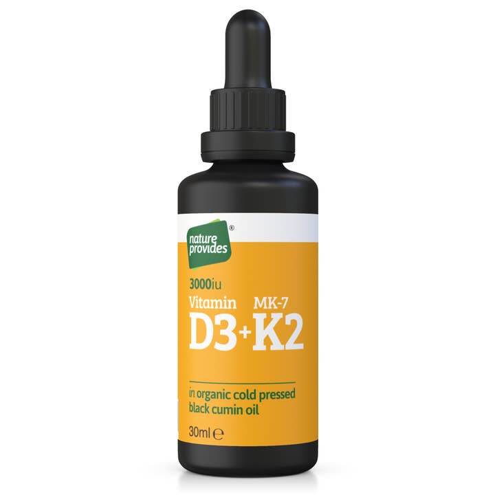 Nature Provides - Wholesale Oral Supplement/Vitamin - Liquid Vitamin D3 (3000IU) & K2 (MK-7, 100% trans)