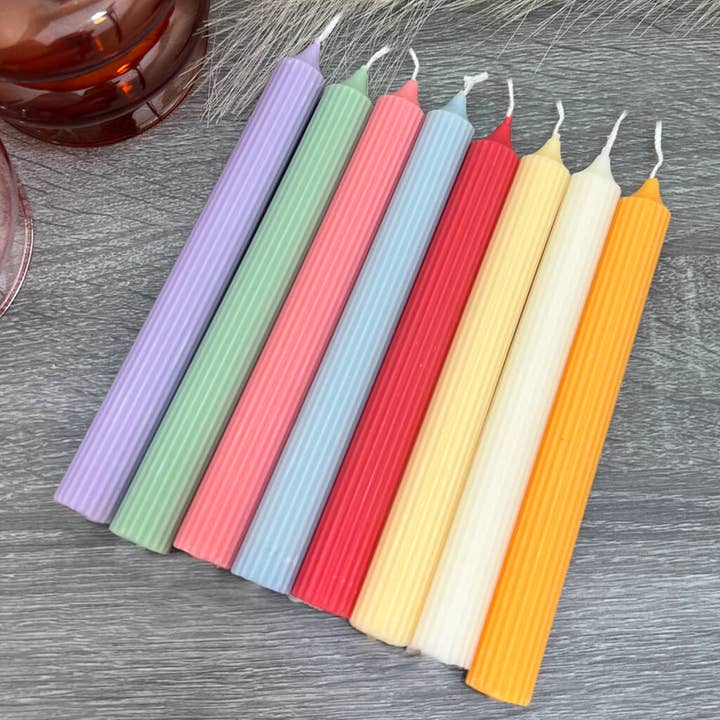 Eli and Things – wholesale Tapered candle/candlestick – Soy Dinner Candles - Candlesticks - Pastel Taper Candle