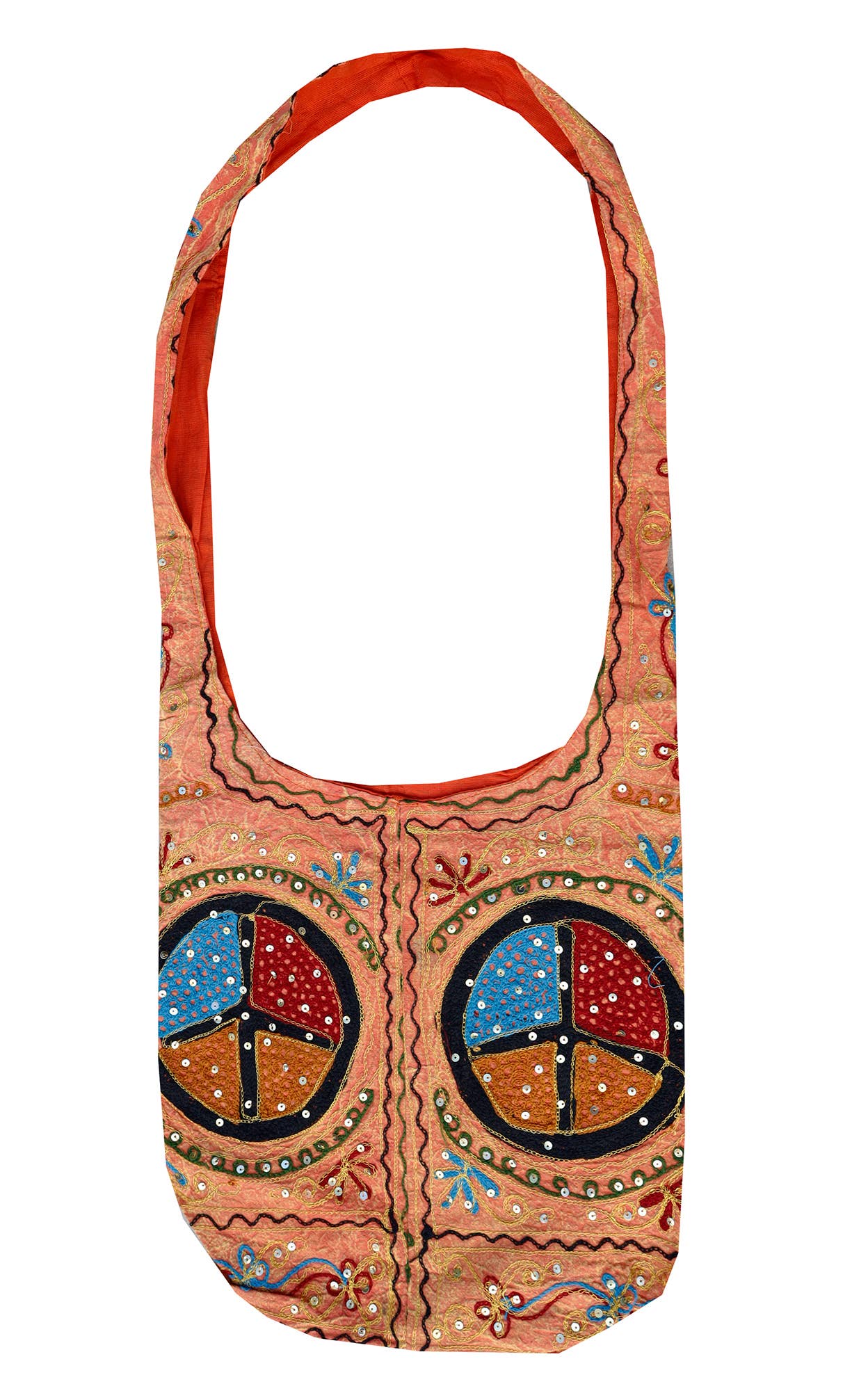 Lungta Imports - Wholesale Crossbody Bag - Women's - Peace Patch Bohemian Hippie Sling Crossbody Bag3