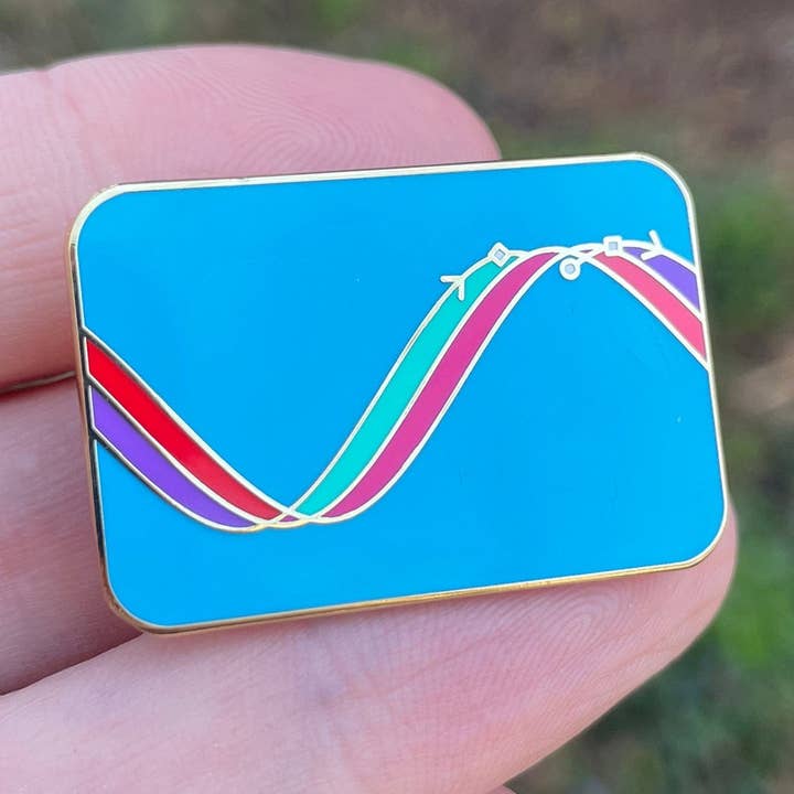 Katherine Johnson's Orbits Pin for wholesale by Dissent Pins