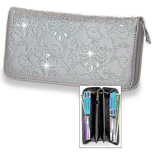 Handbag Express - Wholesale Wallet - Women's - Rhinestone Design Wallet