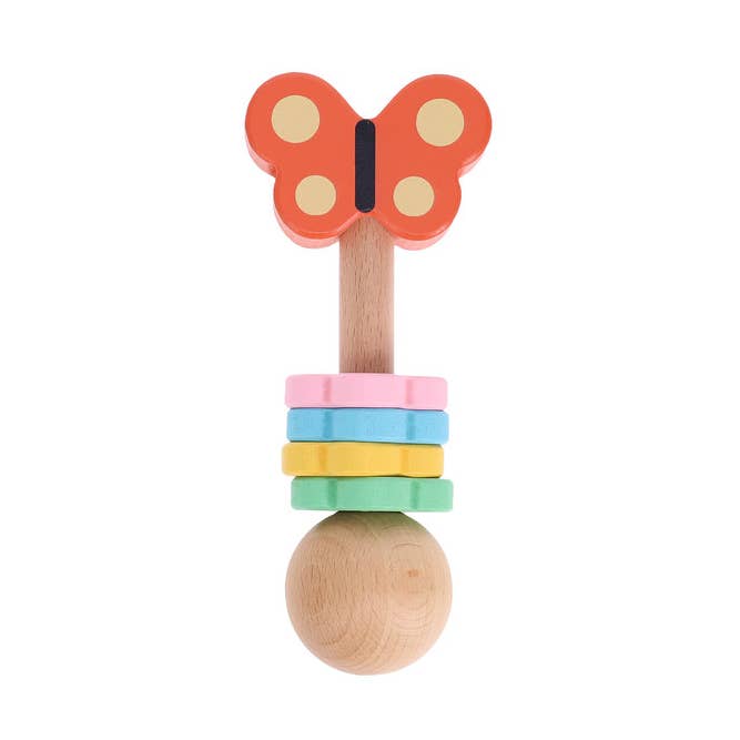 Butterfly Wooden Shaker for wholesale by Raincoast Distribution Group