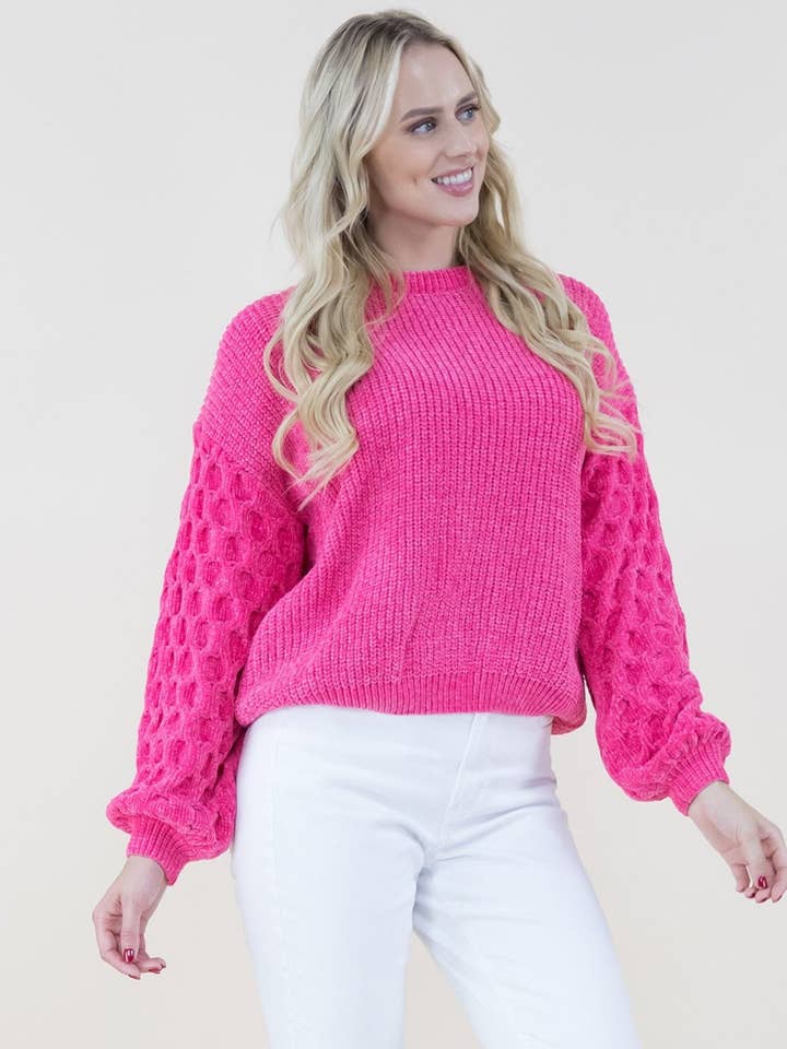 Braid Knitted Sleeves Chenille Sweater FP62504.. (2PC) and other Purchase Wholesale chenille. Free Returns & Net 60 Terms on Faire trending on Faire.