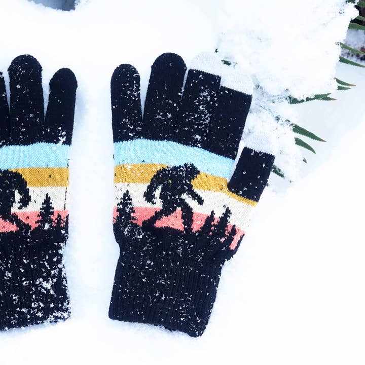 Northern Icons Creations INC – Engroshandel Handsker - Unisex – Sasquatch Shadows strikkede handsker1