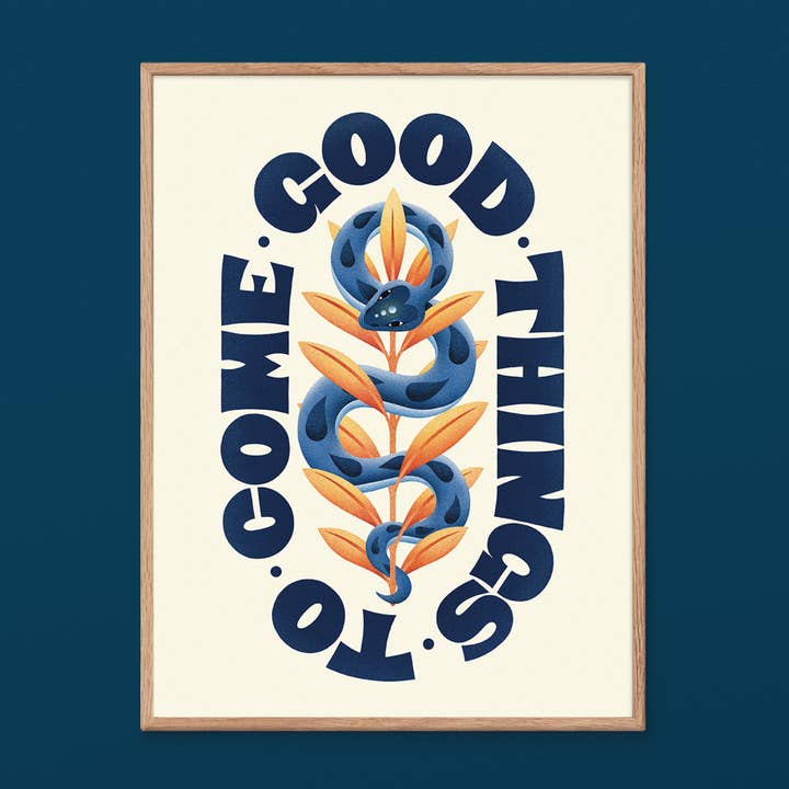 Good Things To Come Art Print | Home Decor | Positivity for wholesale by Julie Solvstrom Illustration