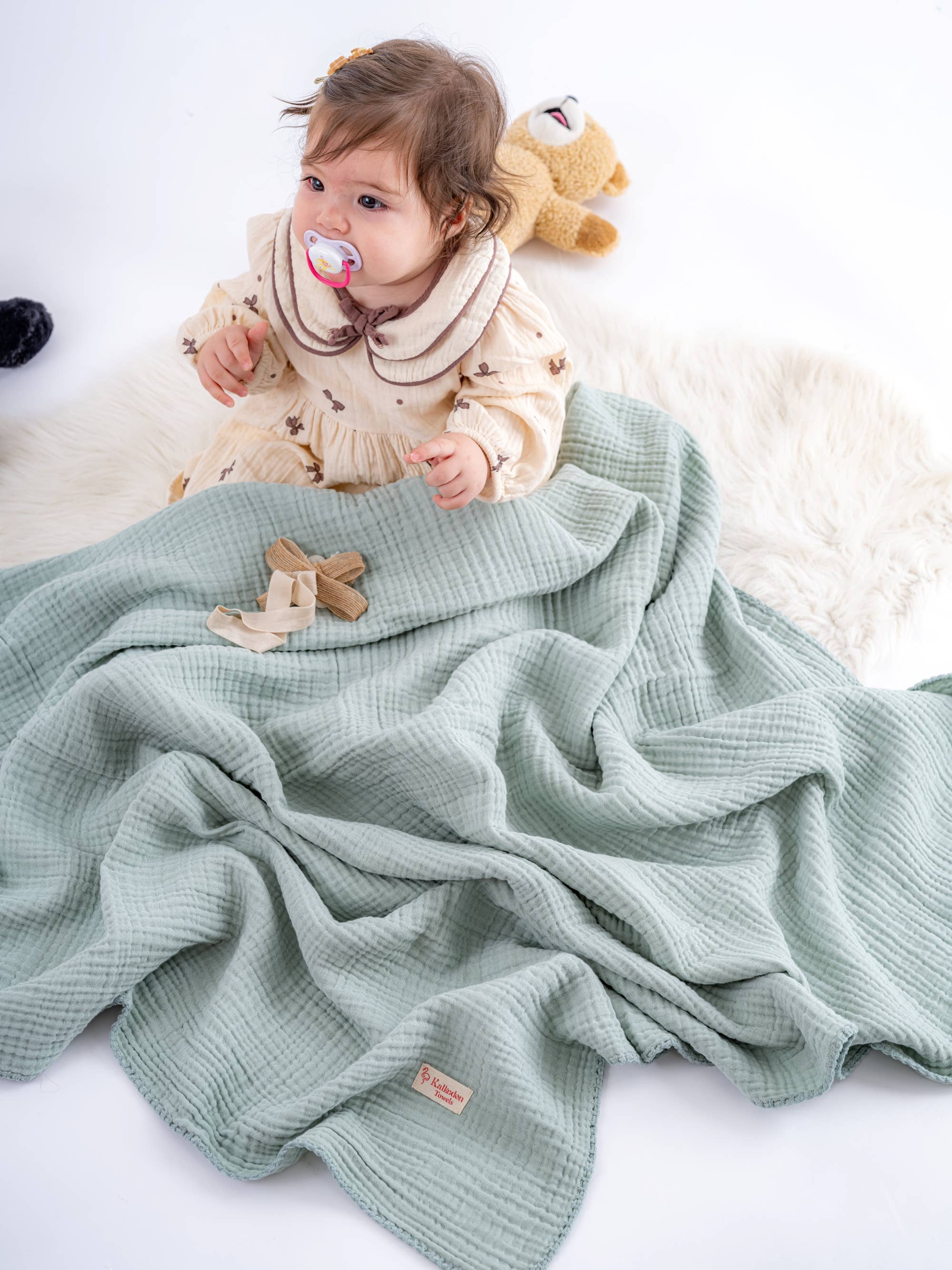 Kalkedon Towels – wholesale Filtar – Barn och baby – Quiltad fyra-lagers muslinfilt | Bomullsfilt för baby i gasväv4