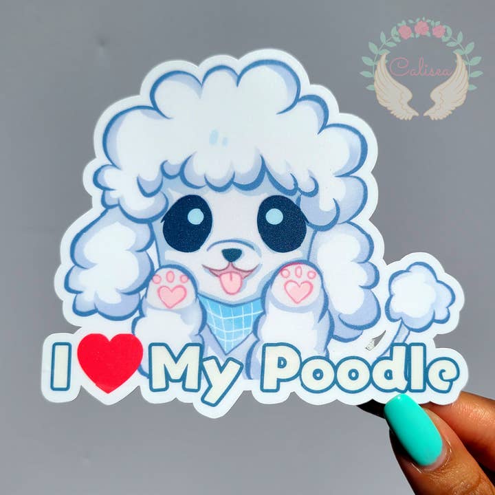 Poodle Vinyl Sticker for wholesale by Calisea.co