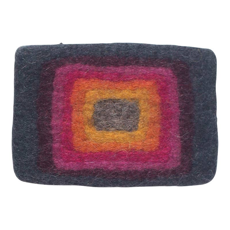 Erik & Mike - Venta al por mayor Monedero - Mujer - Monedero de fieltro de lana perforado con aguja y cierre hecho a mano0