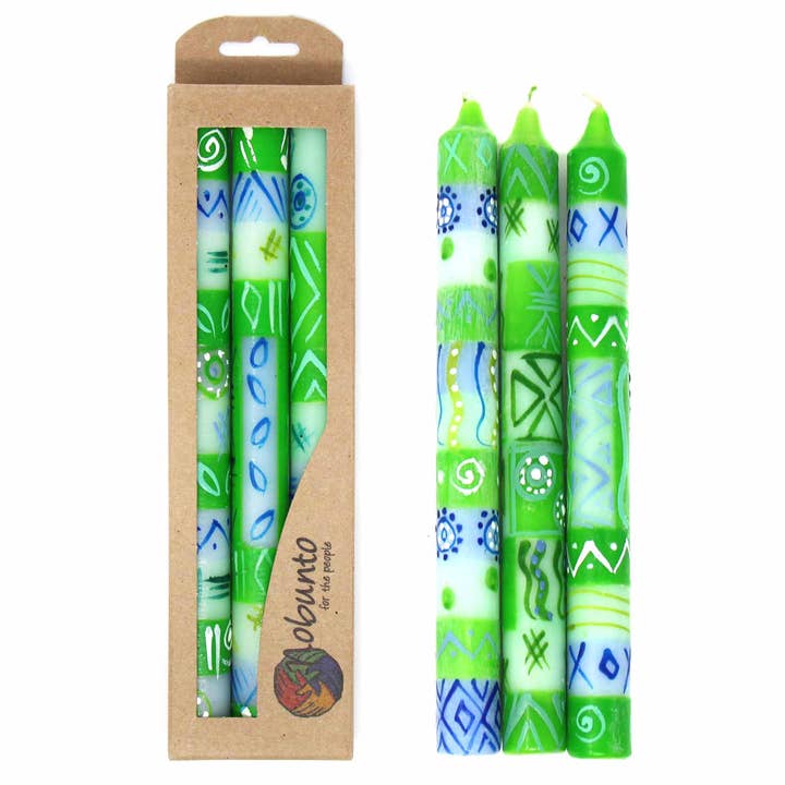 Set di candele dipinte a mano, design Farih per la vendita all'ingrosso da parte di Global Crafts