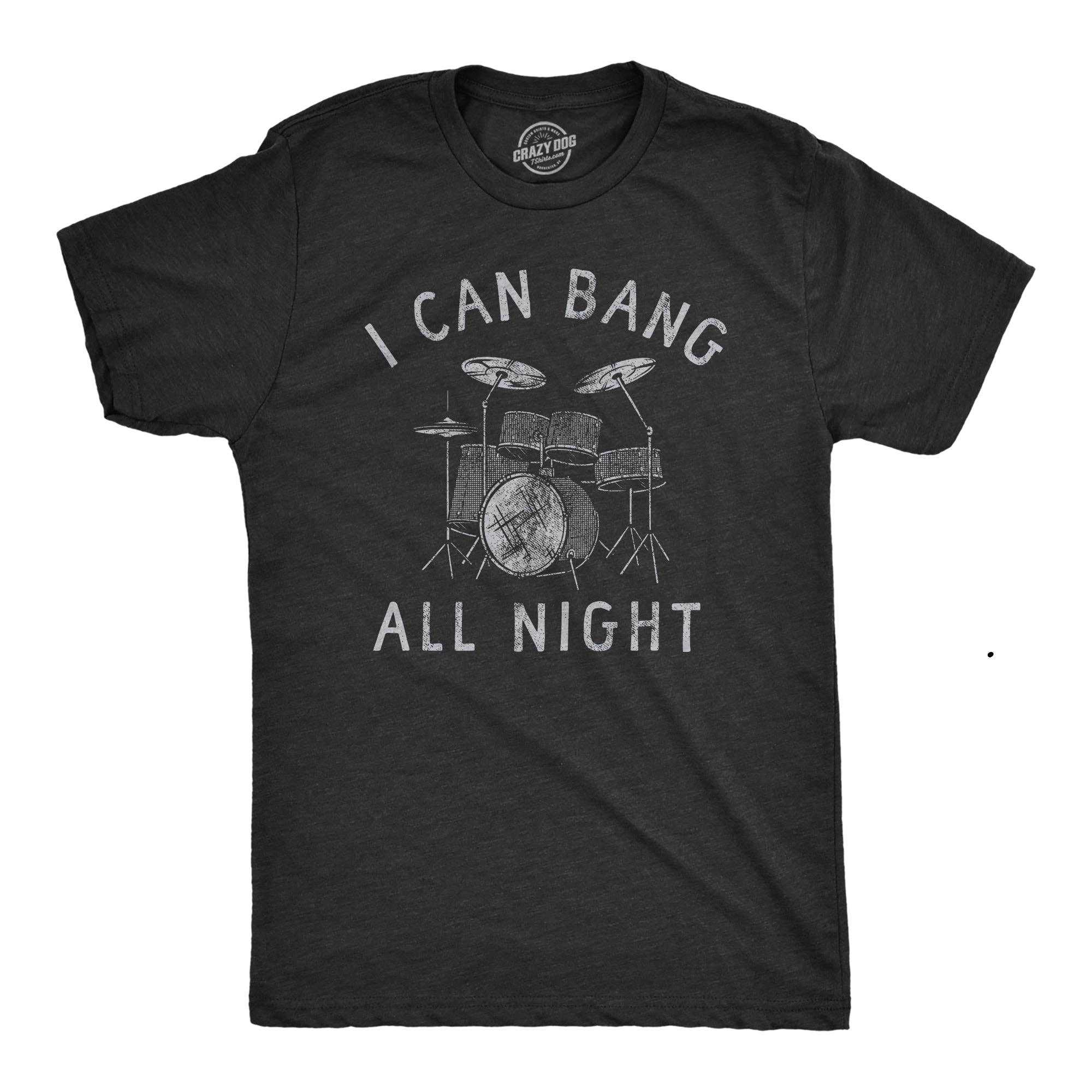 Wholesale Bang All Night Long Mens Graphic T shirt Band Music Novelty for  your store - Faire