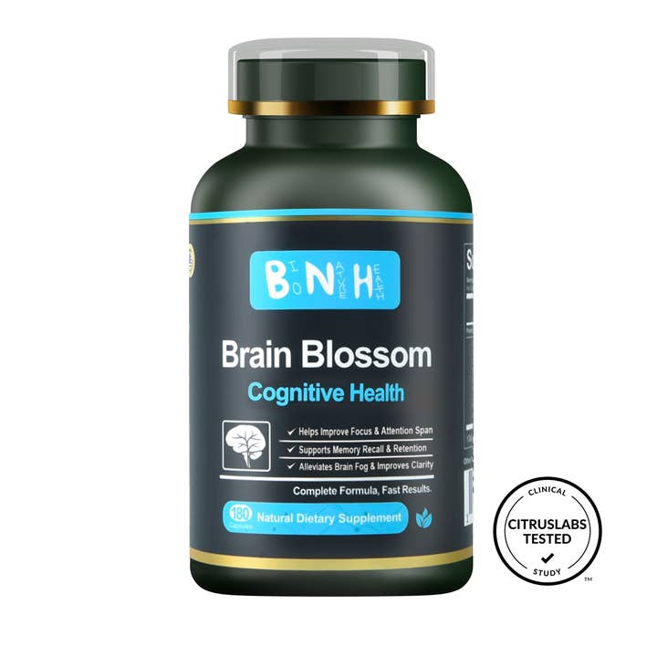 BNH Brain Blossom Breinsupplement voor Geheugen & Focus - Aangedreven door Saffraan, Ginseng & Kurkuma, Verlicht Hersenmist, Verhoog Mentale Helderheid, 19-in-1 Formule, 180 Capsules voor wholesale door BioNatureHealth Inc