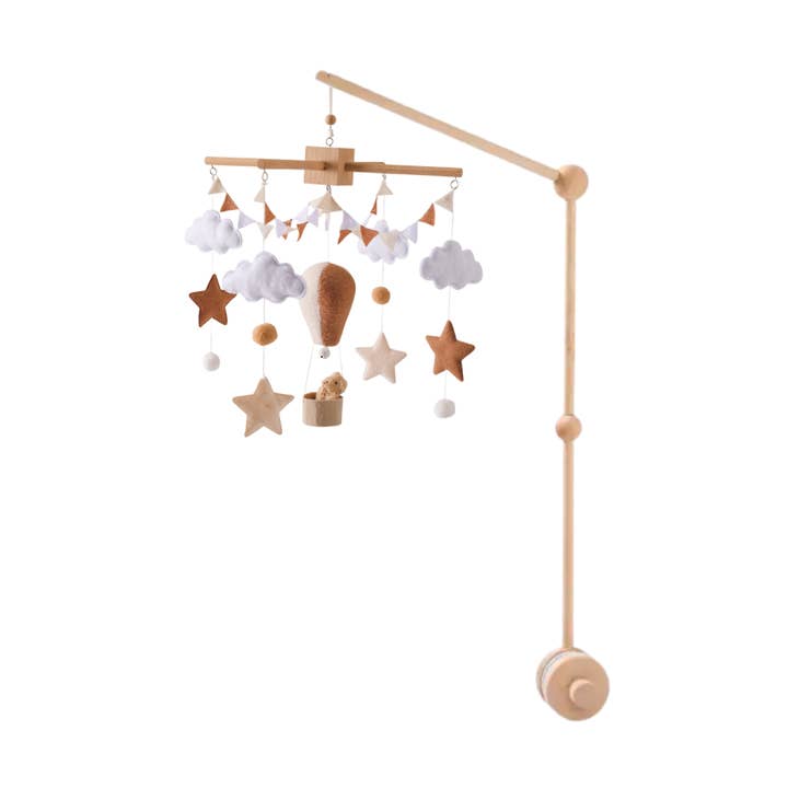 Joymaxx - Wholesale Baby Mobile - Handmade Baby Mobile Hot Balloon | Felt & Wood0