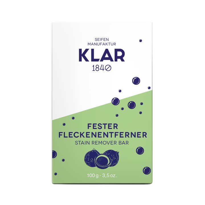 Klar's solid stain remover, 3.5oz for wholesale by Klar Seifen