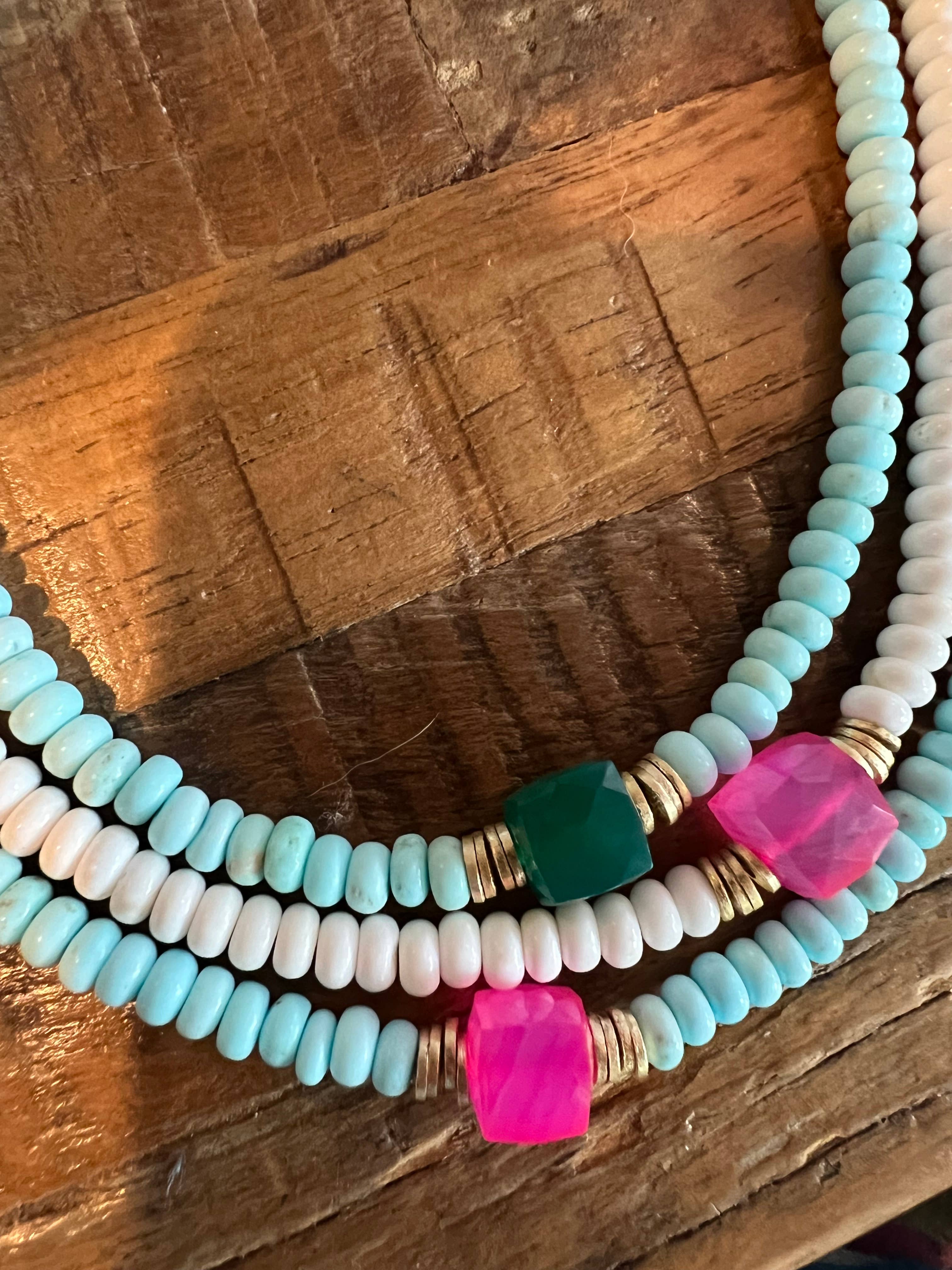 Sonya Renee Jewelry - Wholesale Beaded/Pearl Necklace - Mykonos necklace  Series16
