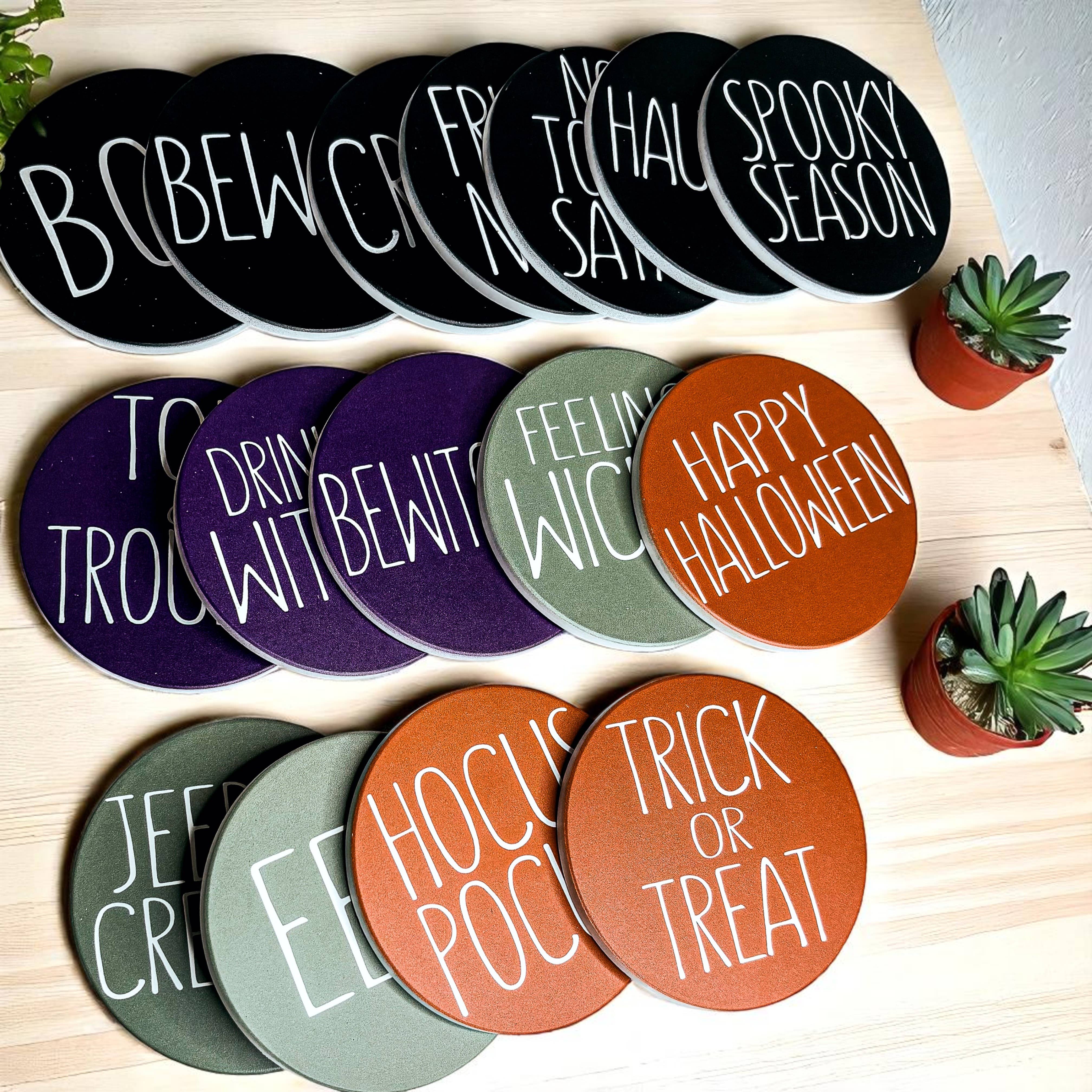 Gia Roma - Wholesale Coasters - Sale - Fall & Halloween Ceramic Coaster Sets Unique & Chic16