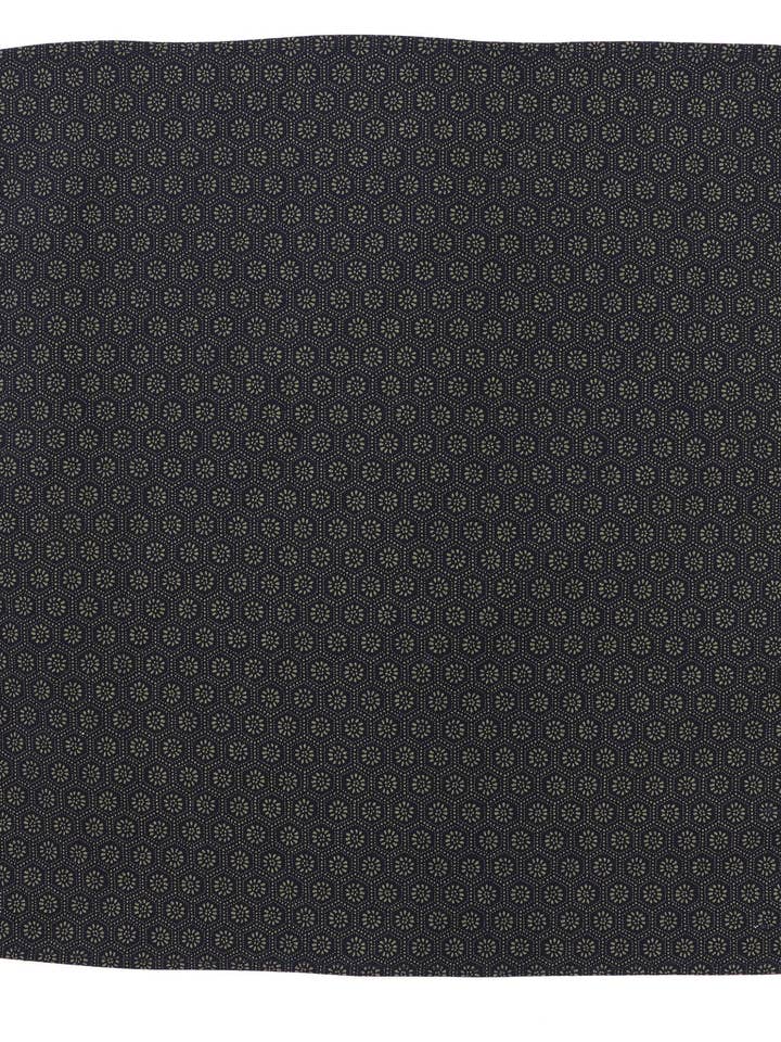 Indigo Kikkō Pocket Square for wholesale by Olaf Olsson