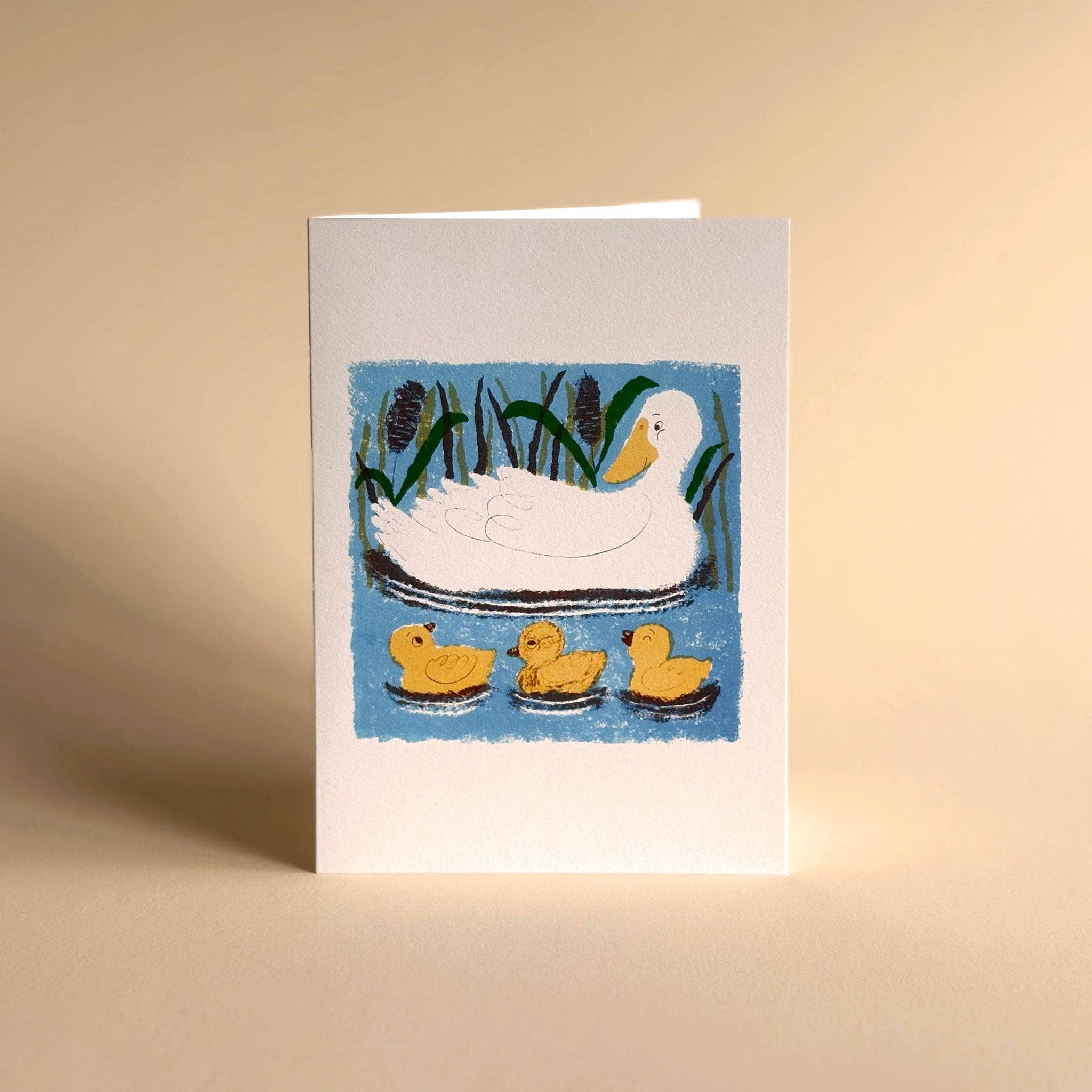 Olive Press Publishing – wholesale Everyday greeting card – Duck and Ducklings by Meg Rennie3