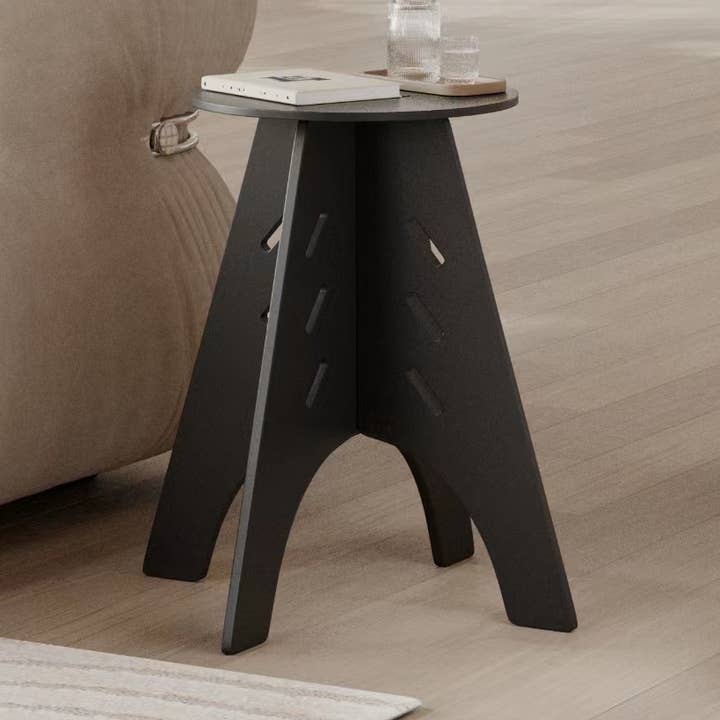 Round Side Table for Small Spaces, Easy Assembly End Table for wholesale by P | O Homeware