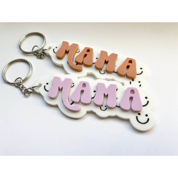 Cope and Co Custom Signs – wholesale Keychain – Women's – Happy Mama Keychain1