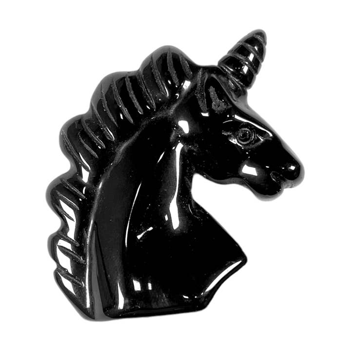 Black Obsidian Unicorn Figure for wholesale by Foliesbijoux