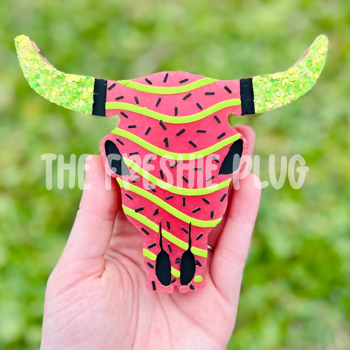 Vattenmelon Bull Skull för wholesale av The Freshie Plug