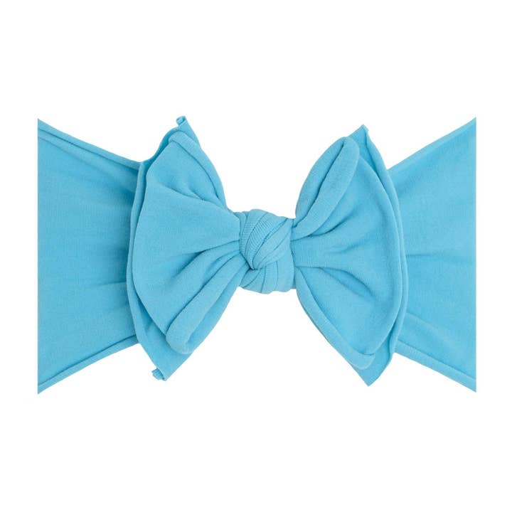Diadema de lazo de nailon Baby Bling® FAB-BOW-LOUS®: azul neón para venta al por mayor de Baby Bling Bows