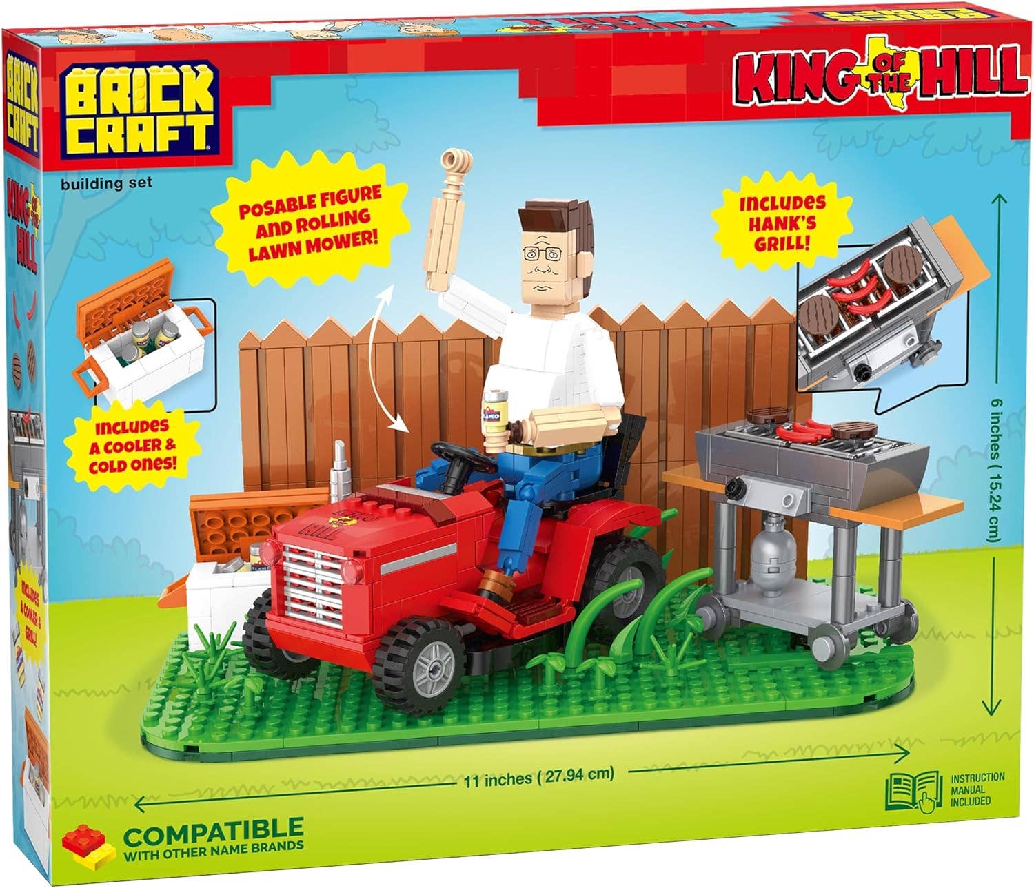 Brickcraft - Wholesale Building Set - Kids - King of The Hill Hank Hill’s Backyard Building Block Set4