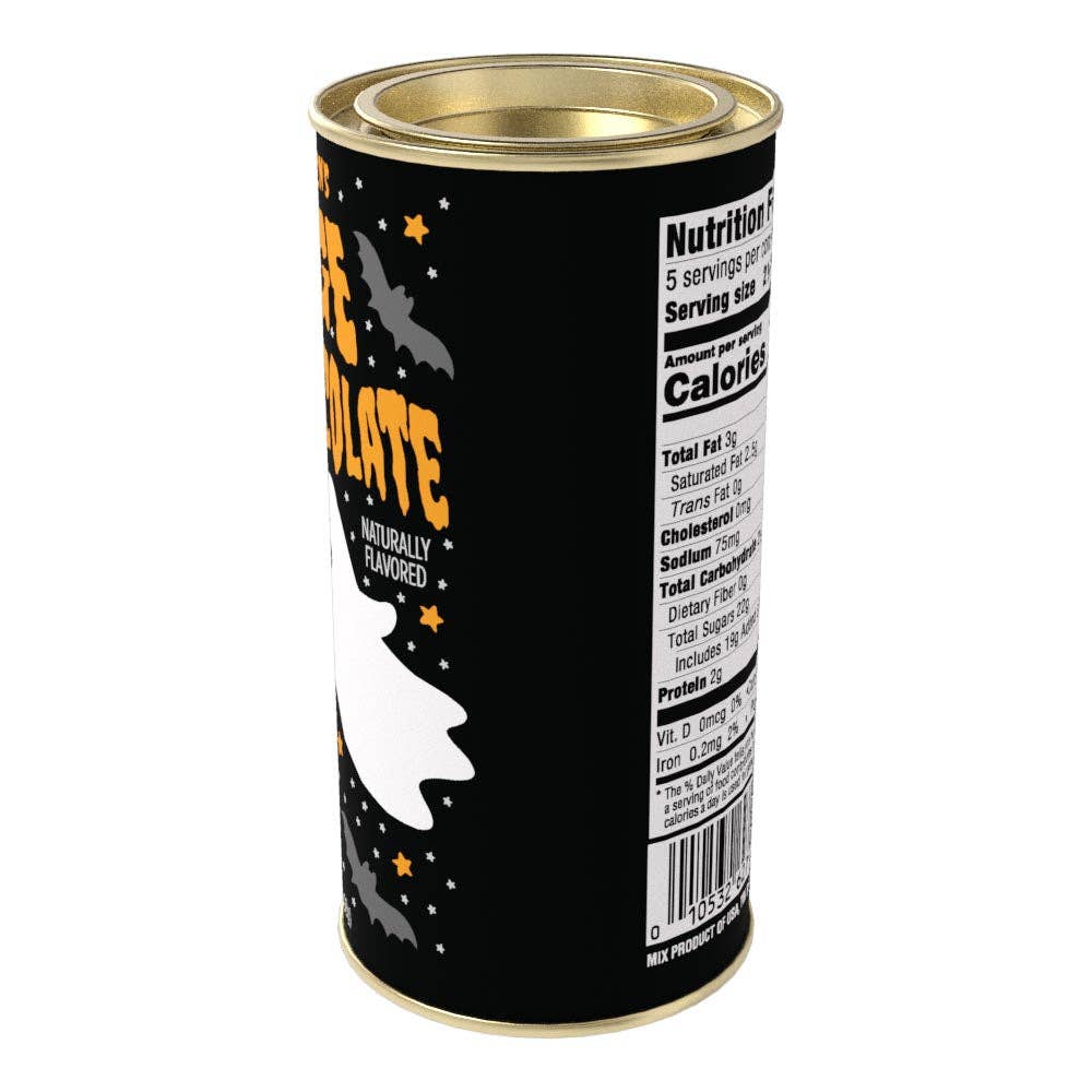 McSteven's - Vente Préparations/kits pour chocolat chaud - Chocolat chaud coloré orange fantôme d'Halloween (boîtes de 200g)9
