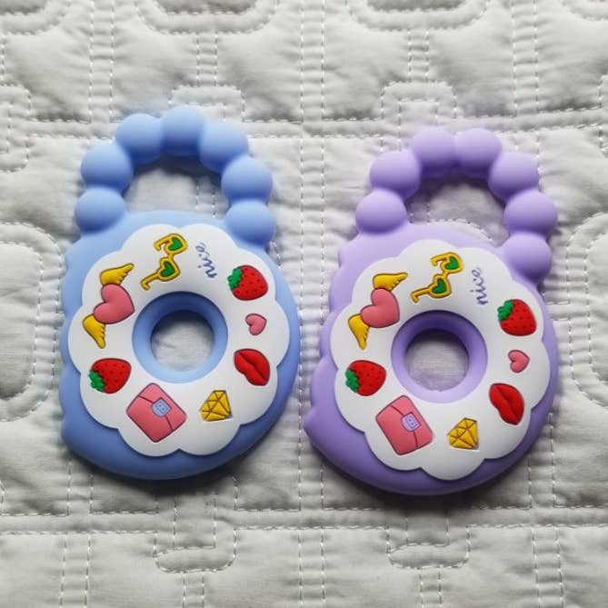 Donut Silicone Teething Ring for wholesale by D & C TOYS