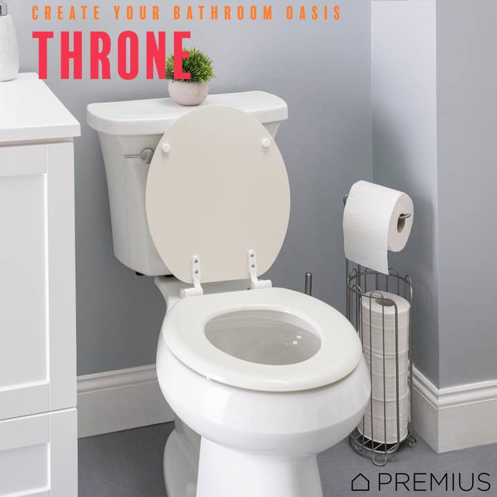 ShopBobbys - Wholesale Toilet Seat Cover - PREMIUS Wood Toilet Seat, Standard Round, 17 Inches13