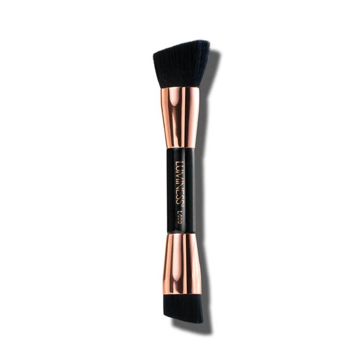 LUMINESS - Wholesale Cheek/Face Makeup Brush - Dual Sided Angled Buffing Brush L400