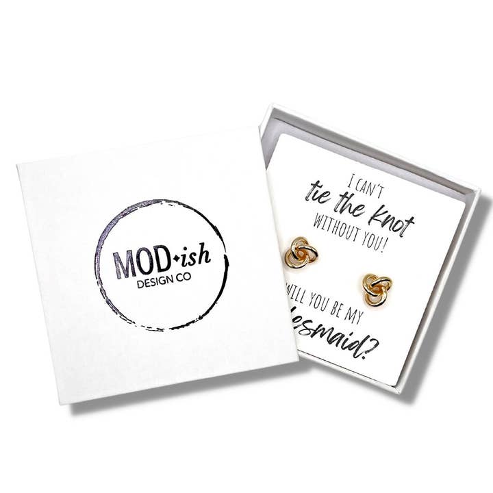 Coffret cadeau Bridesmaid Earring pour la vente par MODish Design Co