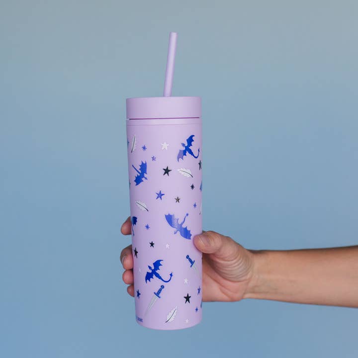 Romantasy Reader 16oz Acrylic Tumbler - Lilac for wholesale by Pippi Post
