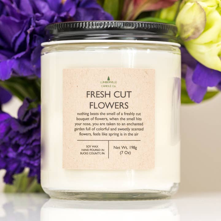 Friske Cut Blomster for engroshandel hos Lumberville Candle Co.