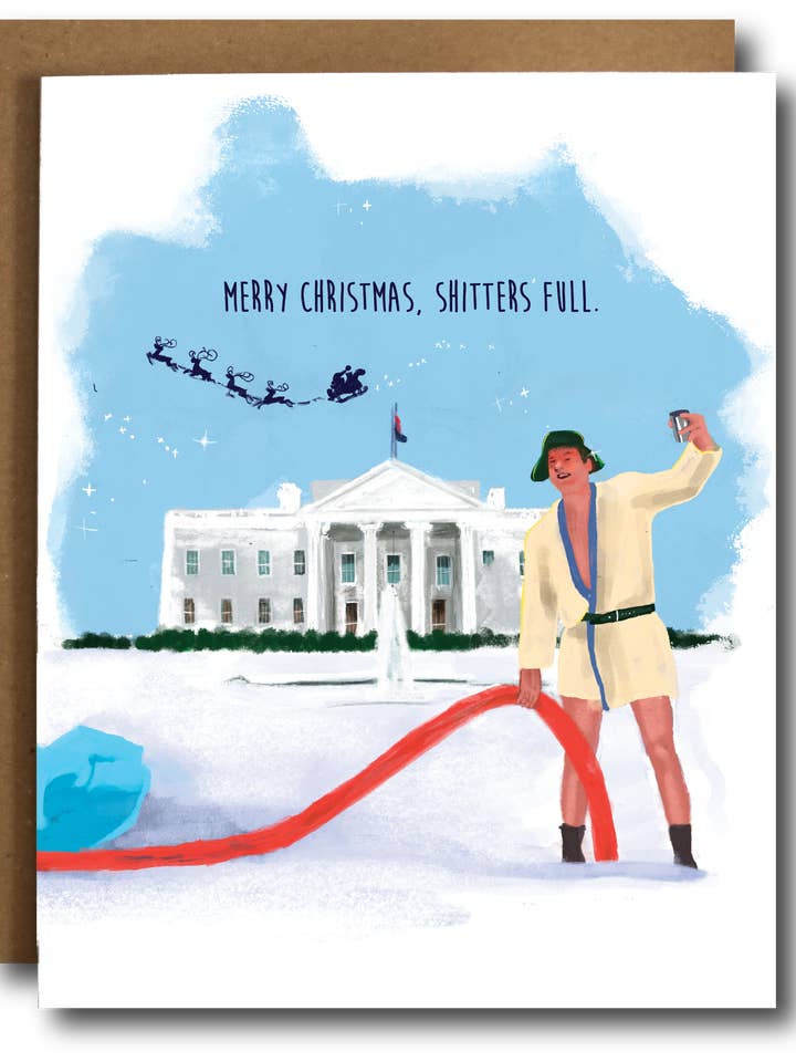 Fætter Eddies julekort i Det Hvide Hus for engroshandel hos The Card Bureau
