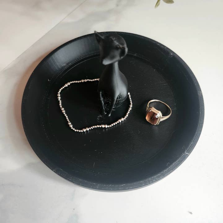 Three Witches Tea Shop - Vente Plateaux à bijoux - Plateau Porte-Bijoux Chat Noir0