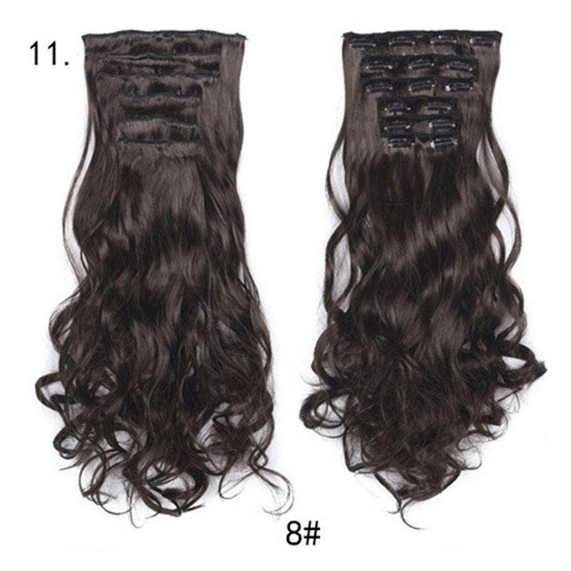 VIGOR - Wholesale Hair Extensions - Long Curly Wavy Hair 16 Clip In Hair Extension18
