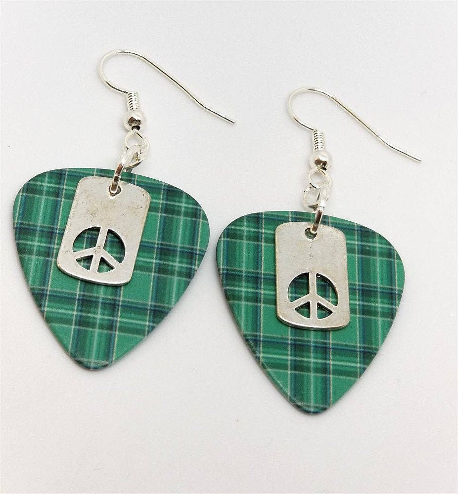 Simply Raevyn - Wholesale Dangle Earrings - Small Peace Sign Cut Out Charm Earrings2