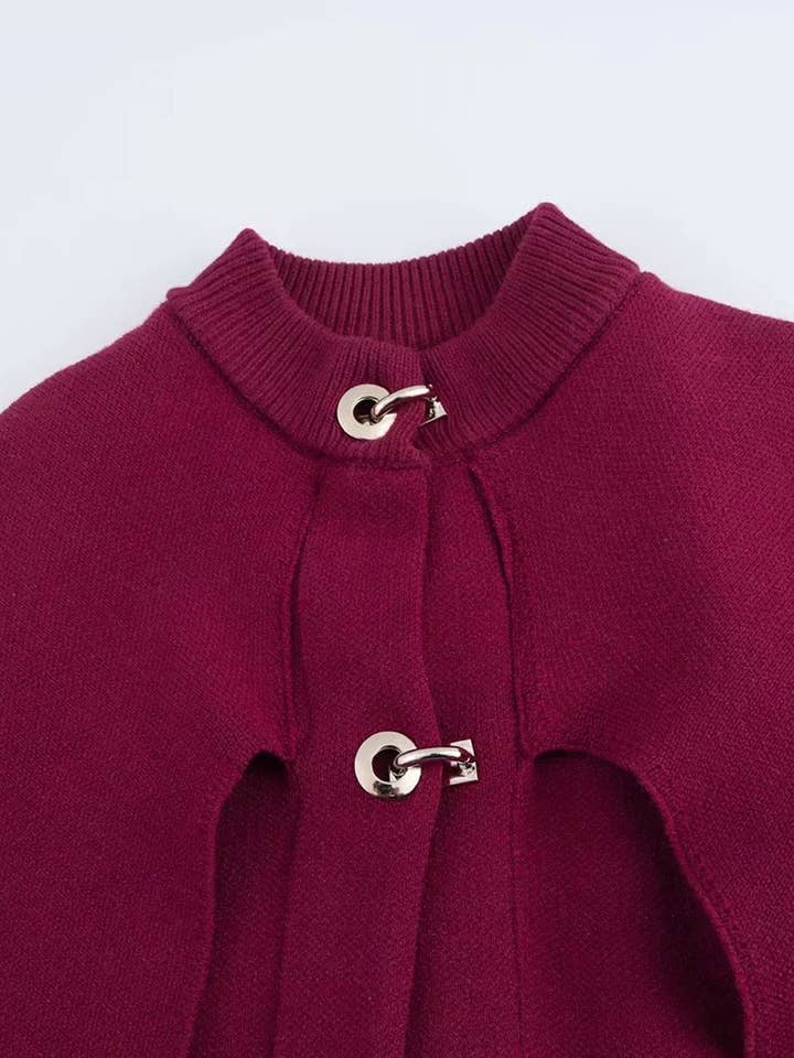 safistyle - Wholesale Coat - Women's - Cape Style Knit Coat2