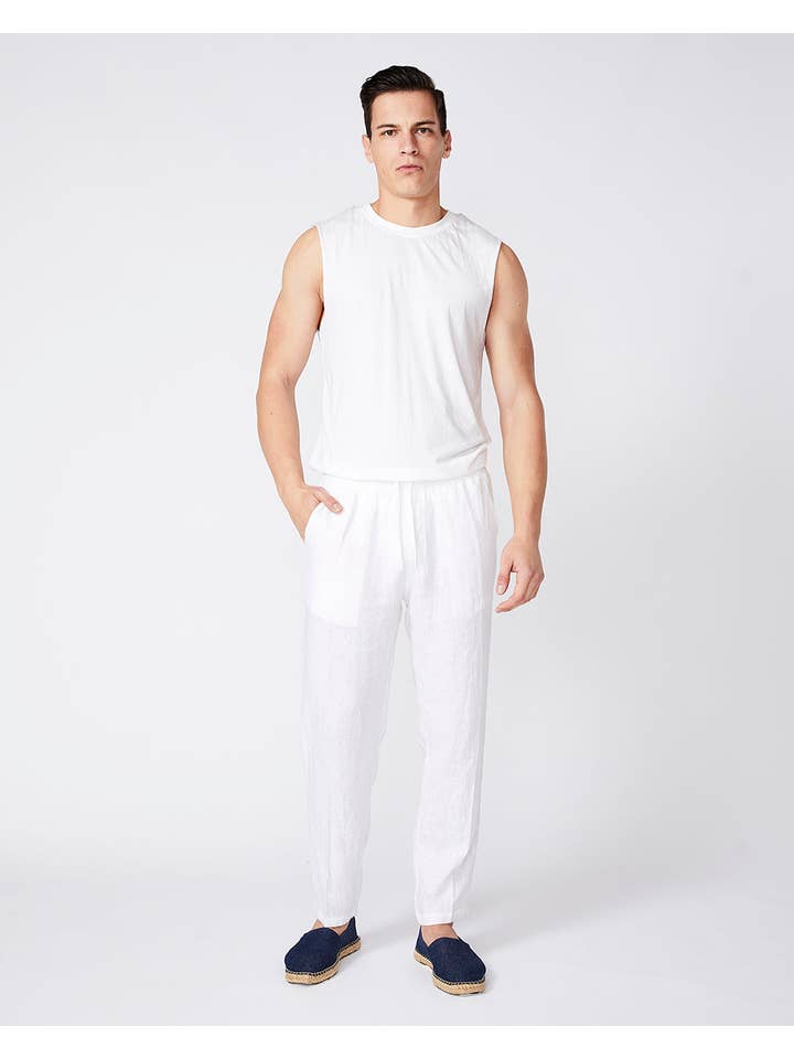 Blanc Chemise Muscle en bambou en vente sur Faire3