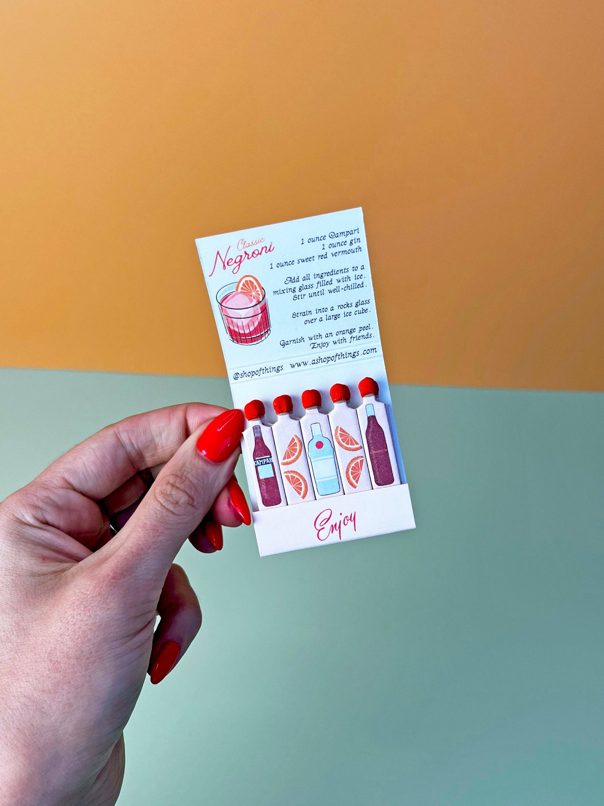 A Shop of Things - Vente Allumettes - Matchs de Negroni7