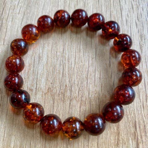 Cognac Amber Men's Bracelet for wholesale by Amber House