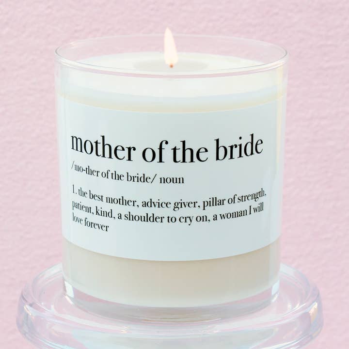 Mother of the Bride Definition Soy Candle for wholesale by Aria Bella Candles
