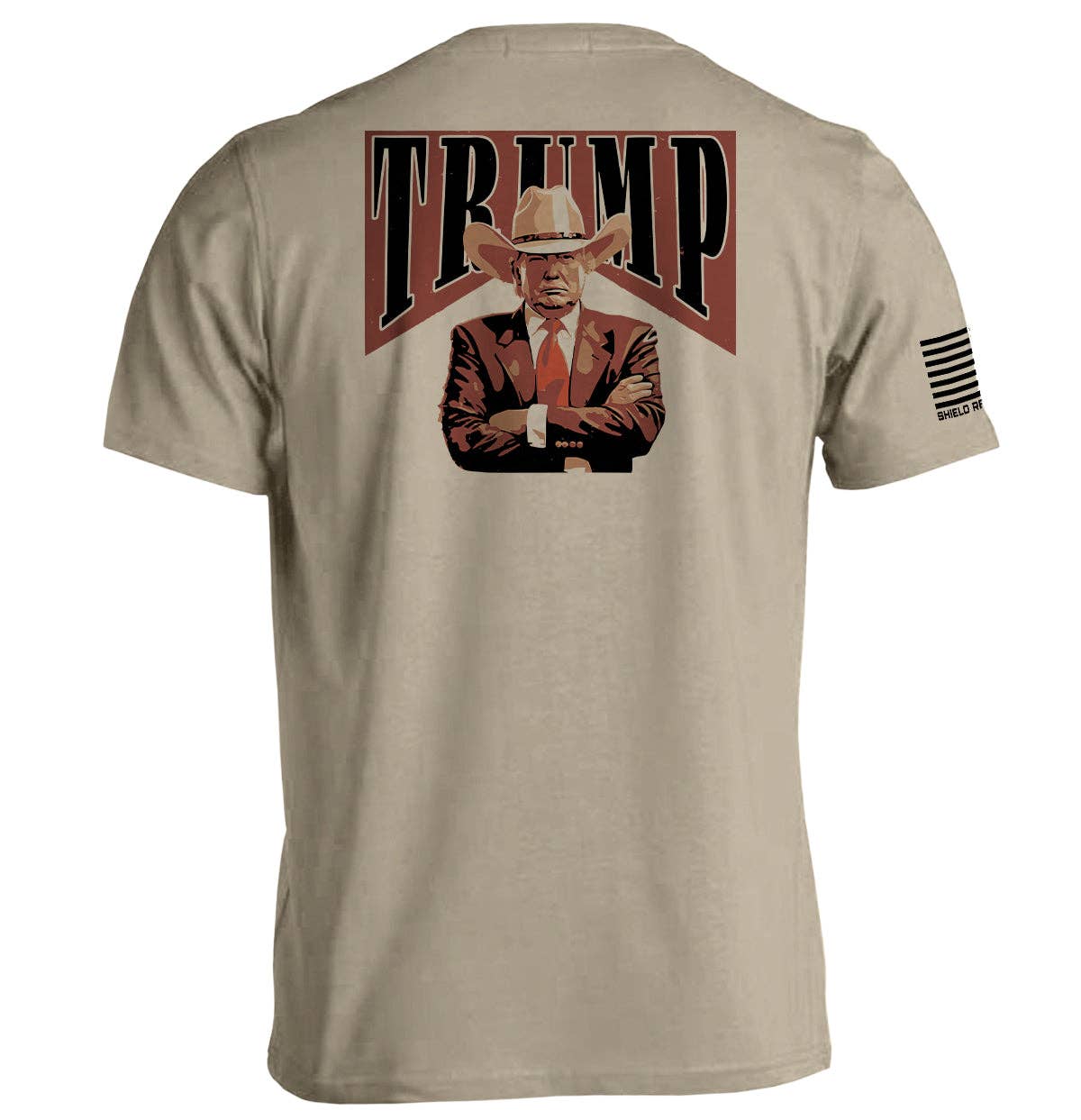 Shield Republic - Vente T-shirt sérigraphié – homme - Label rouge Trump2