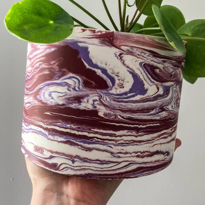 Customise Your Own - Marbled Round Planter for wholesale by Kay Carter Studio