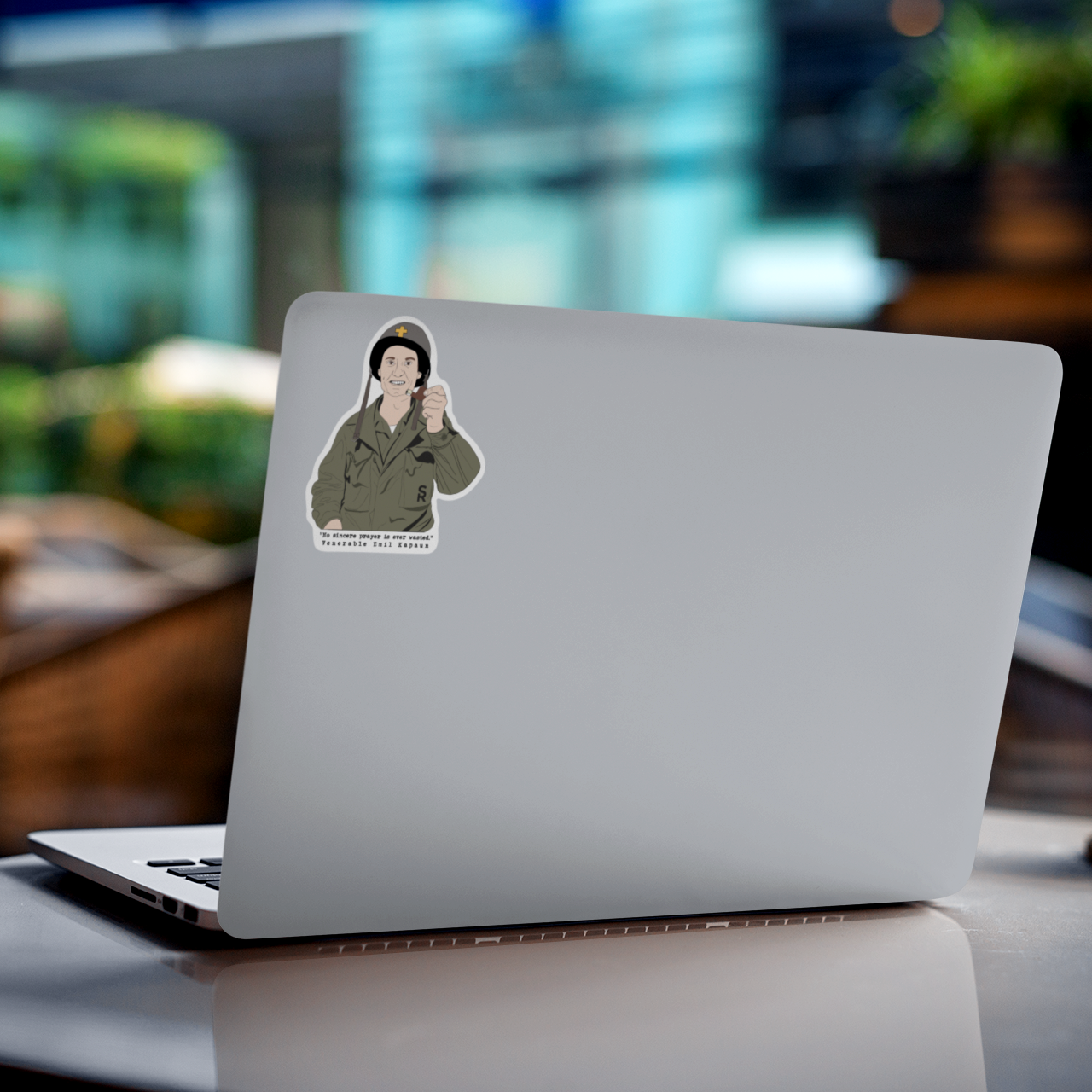 Sock Religious - Wholesale Sticker - Venerable Fr. Kapaun Sticker1