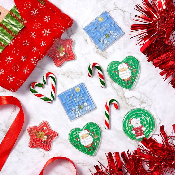 The Twiddlers - Wholesale Puzzle - Kids - 48 Christmas Maze Puzzles1