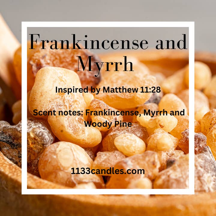 1133 Candles - Wholesale Wax Melt - Frankincense and Myrrh Wax Melts | Winter Wax Melts1